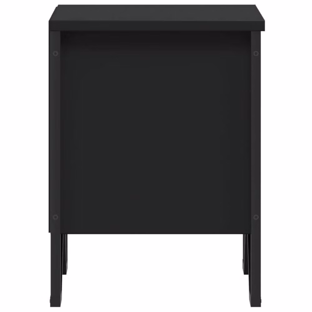 Berkfield Home Black Modern Bedside Cabinet W/D/H: 40 x 30 x 40 cm – 5