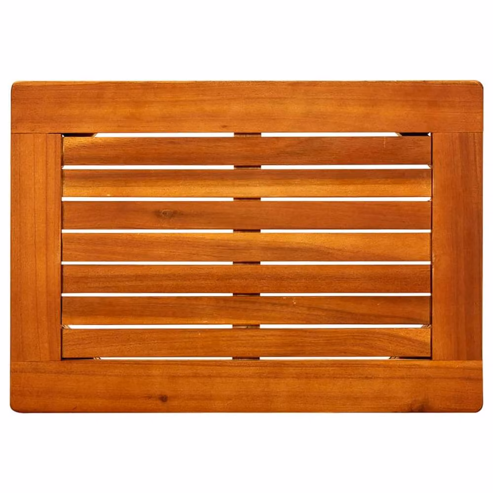Berkfield Home Rustic Brown Solid Acacia Wood Garden Coffee Table W/D/H: 50 x 35 x 36 cm – 4