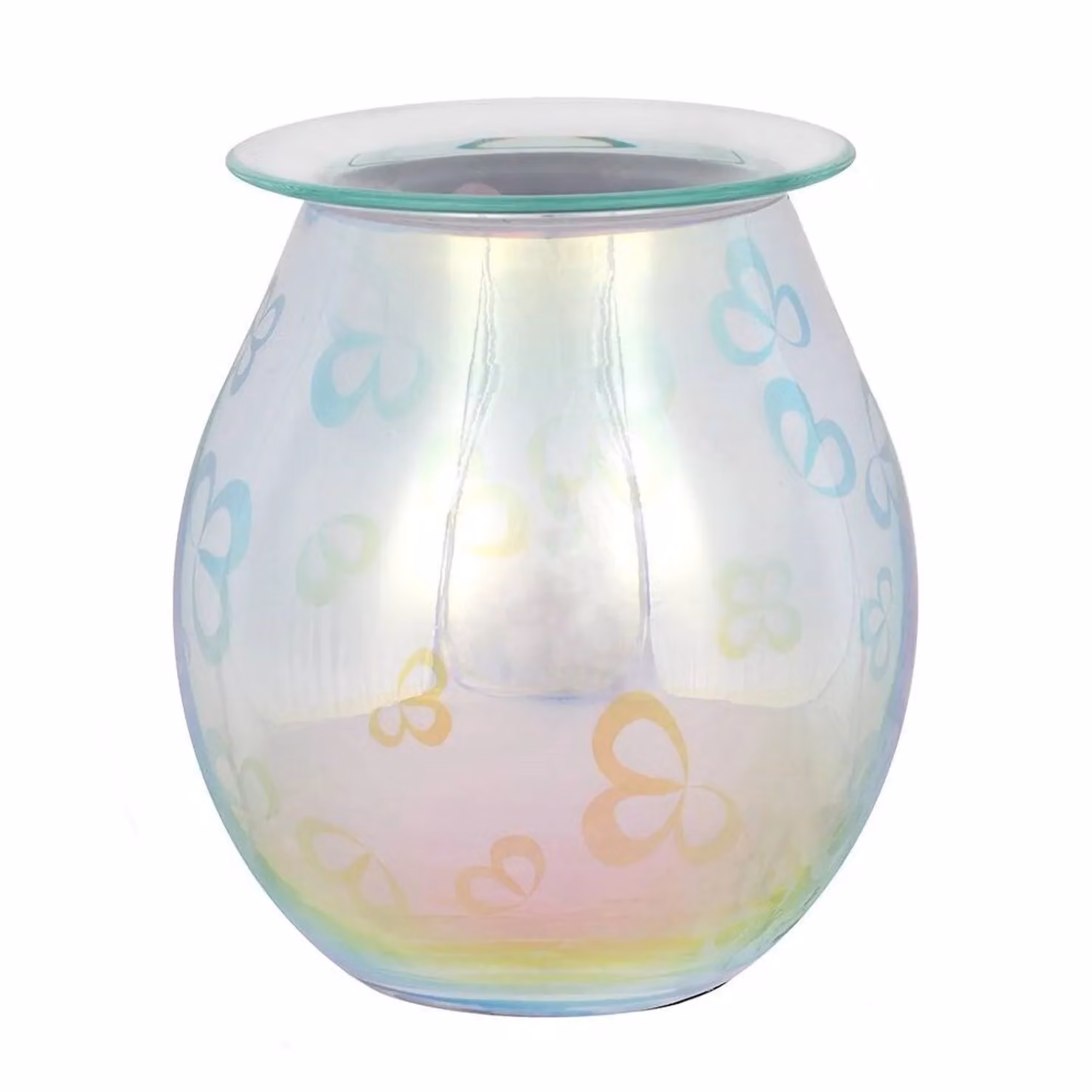 Something Different Light Up Petal Electric Oil Burner in Multicolour Glass