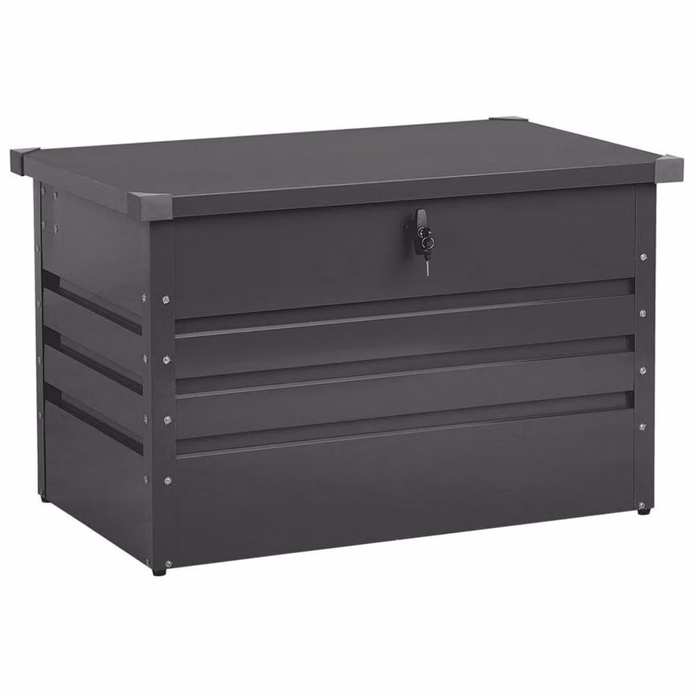 Wyld and Coco 300L Grey Galvanised Steel Outdoor Storage Box – 3