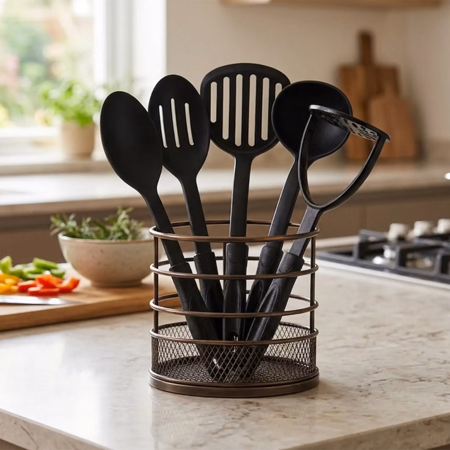 Orsina Tyri 5 Piece Black Nylon Kitchen Tool Set – 2