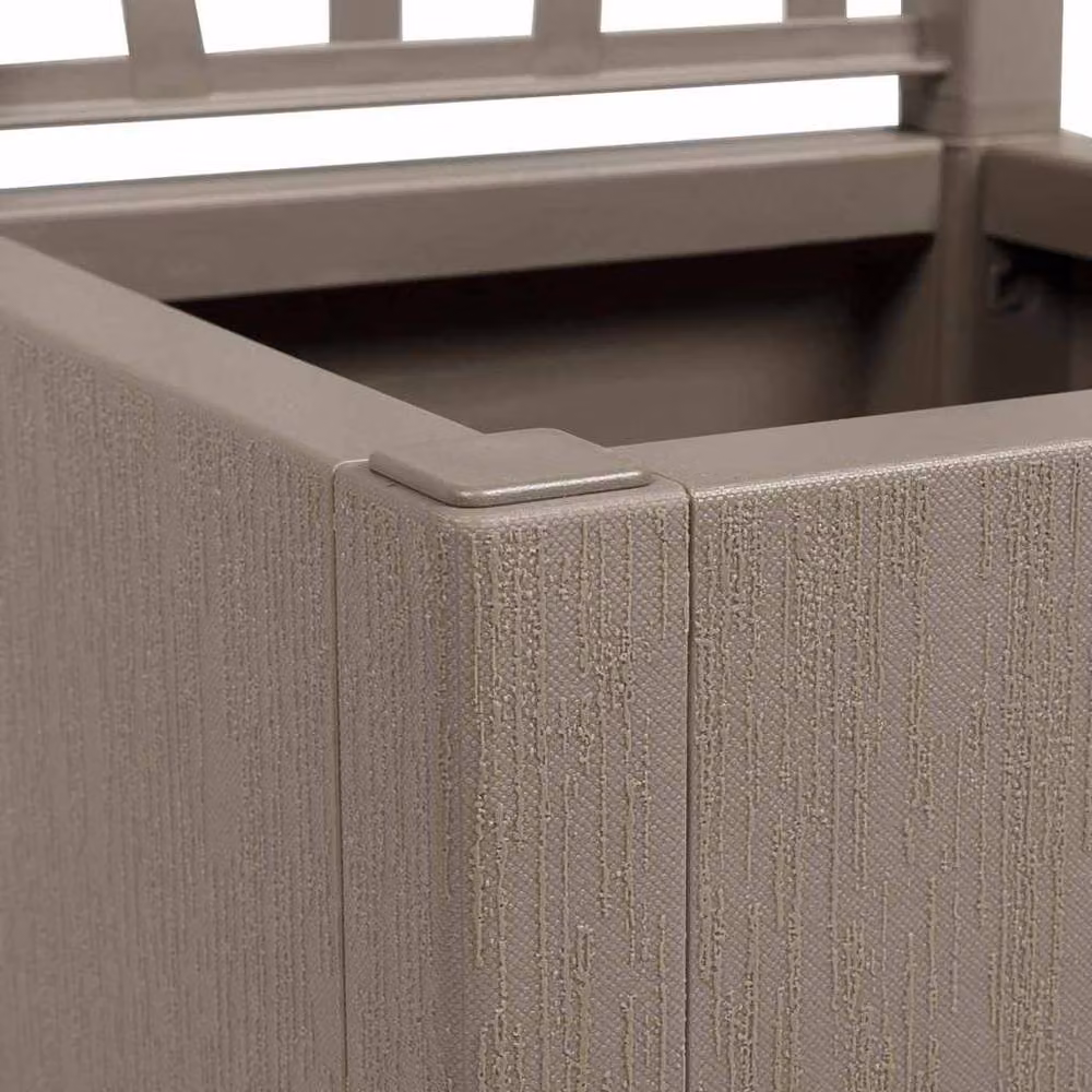 Berkfield Home Modern Garden Planter with Trellis in Grey, W/D/H: 36 x 36 x 140 cm – 3