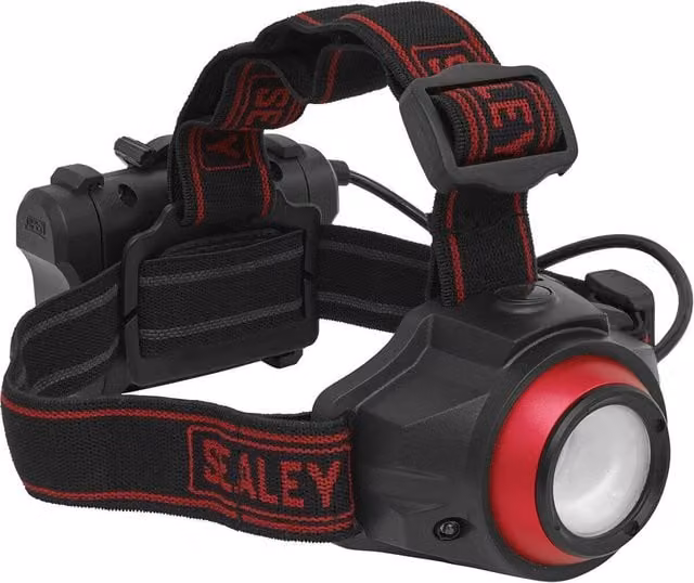 Loops Hands Free Rechargeable Head Torch with 5W COB LED, Dimmer Switch and Auto Sensor in Black, Red and Multicolour – 1