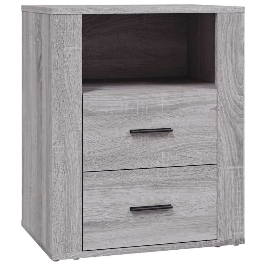 Berkfield Home Bedside Cabinet in Grey Sonoma, W/D/H: 50 x 36 x 60 cm – 2