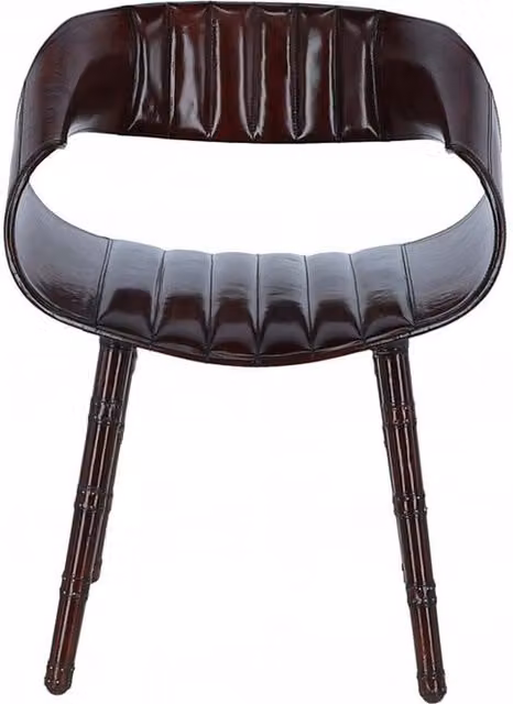 Ashwood LF 141 Luxury Leather Nougat Chair in Brown