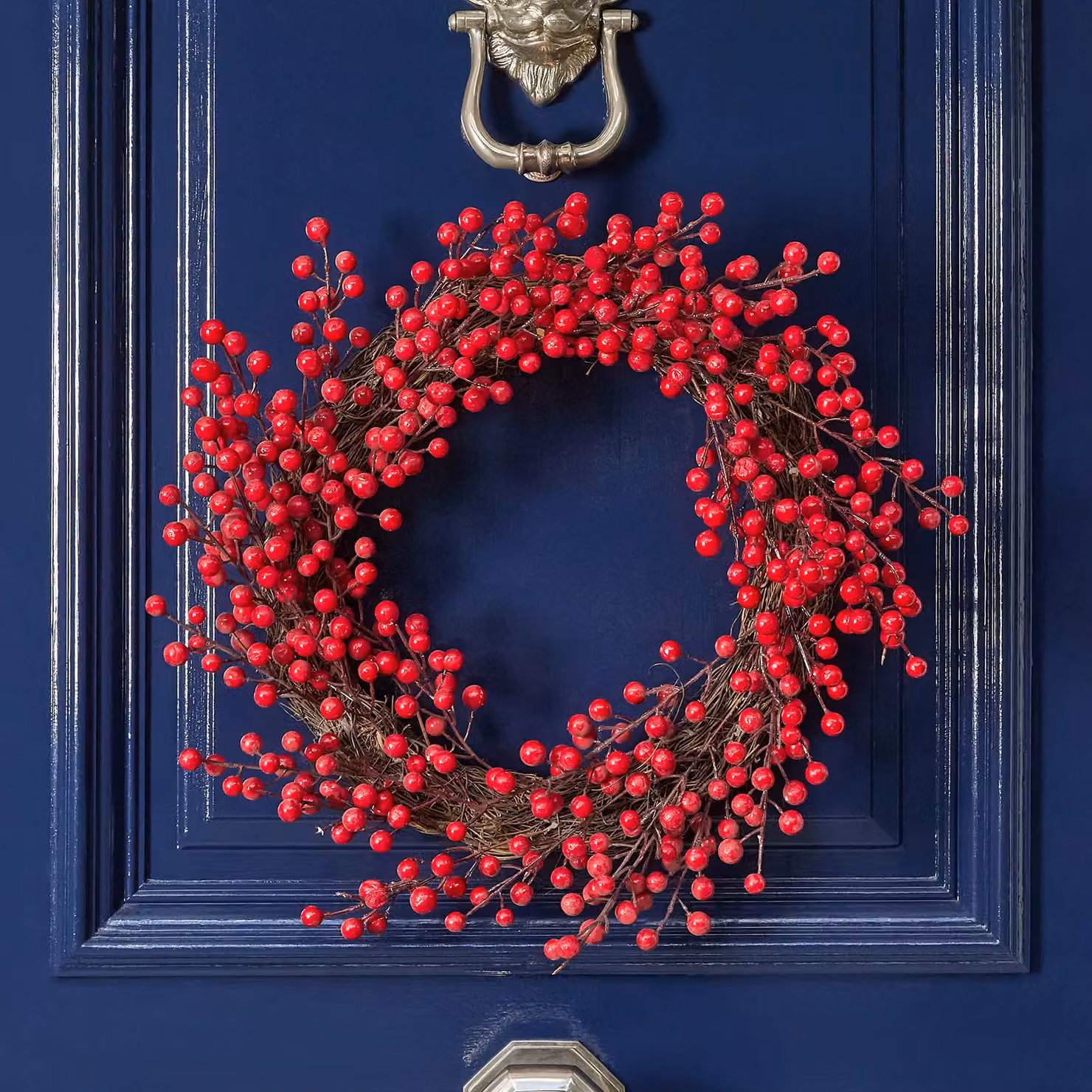 OHS Red Artificial Floral Wreath for Hanging Home and Party Decorations – 4
