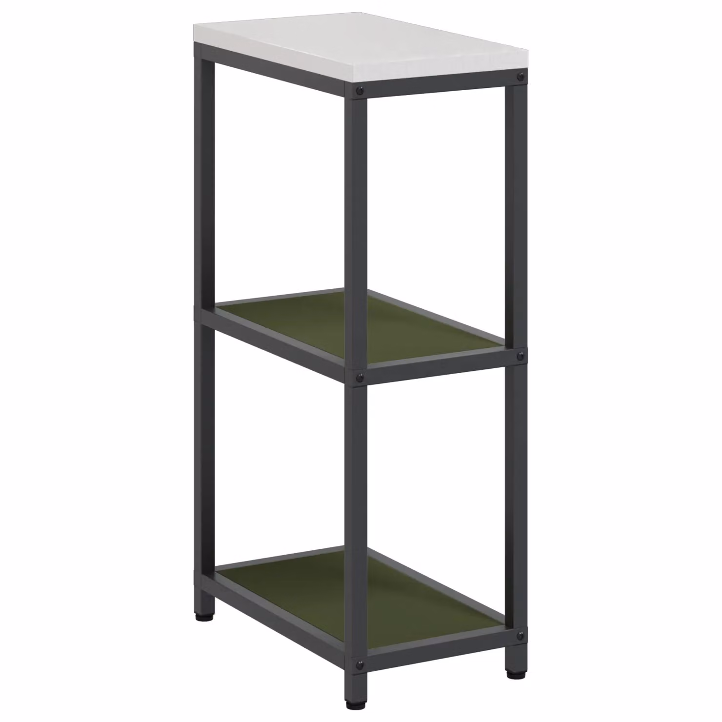 Berkfield Home Kitchen Storage Shelf in Matt Olive Green Steel – 1
