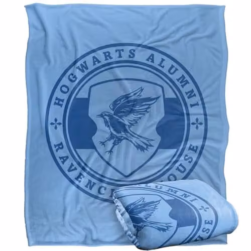 LOGOVISION Harry Potter Ravenclaw House Badge Super Soft Fleece Throw Blanket, Multicolour, W: 152.4 cm x D: 127 cm