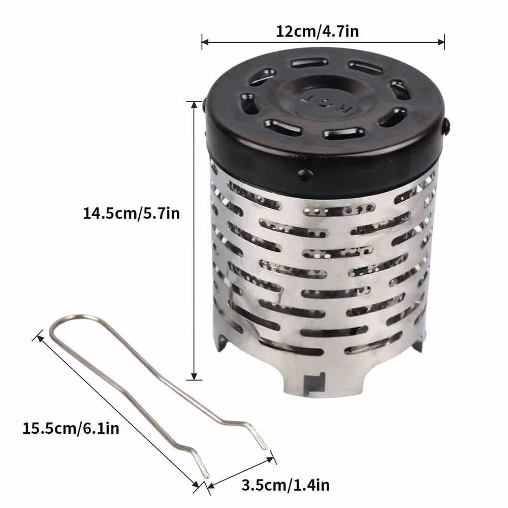 SPETLEK 2KW Mini Portable Outdoor Camping Warmer Heater in Silver – 2