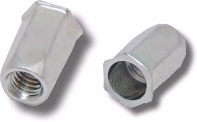 JRP Steel Rivet Nuts M10 x 23.5 mm in Silver