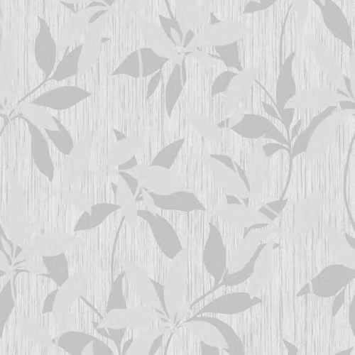 Muriva Hudson Leaf Trail Grey Botanical Floral Wallpaper Roll