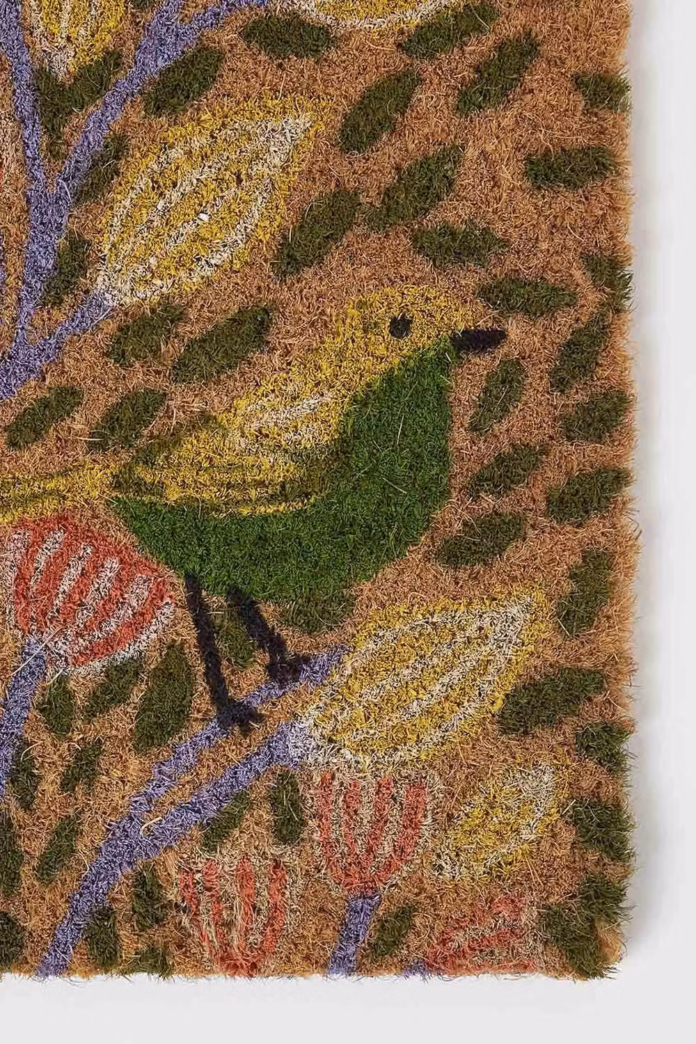 Homescapes Song Bird Coir Doormat, Beige and Multicolour, W: 60 cm, D: 40 cm – 2