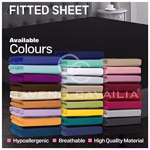 Smart Living Luxury Polycotton Bed Linen Set in Black, King Size (180 x 200 cm) – 4