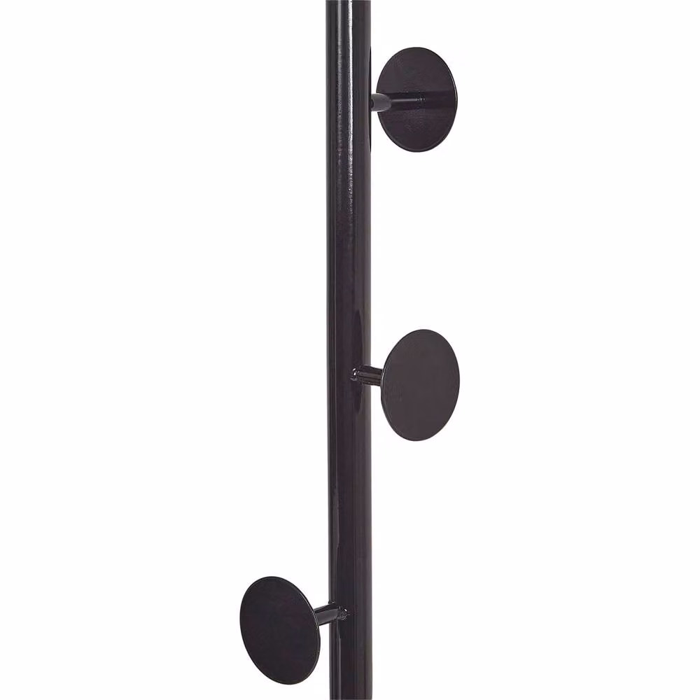 Wyld and Coco Industrial Freestanding Jacket Rack with Black Marble Base and Metal Post – 2