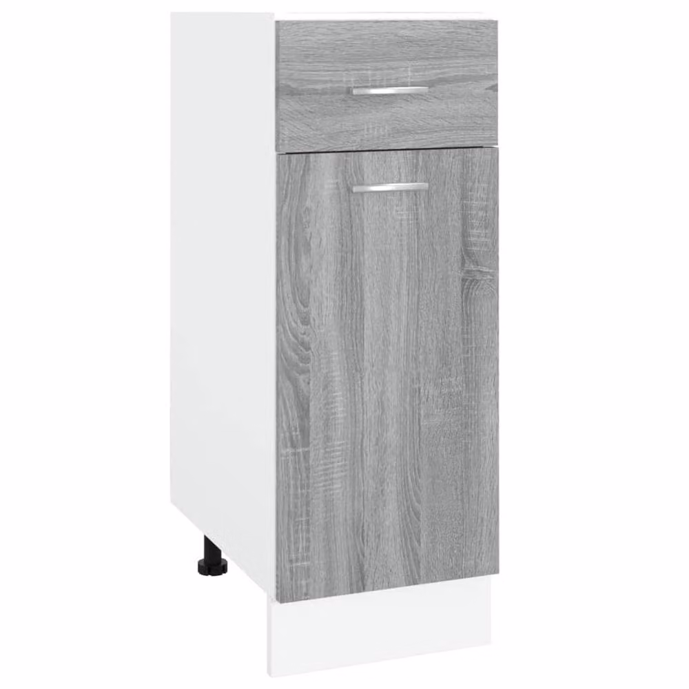 Berkfield Home Grey Sonoma Drawer Bottom Cabinet W: 30 cm, D: 46 cm, H: 81.5 cm – 2