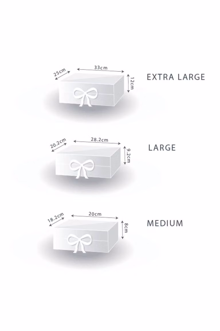 KDMD Large Pink Flat Pack Gift Box for Birthdays and Parties, W/D/H: 28.2 x 20.2 x 9.2 cm