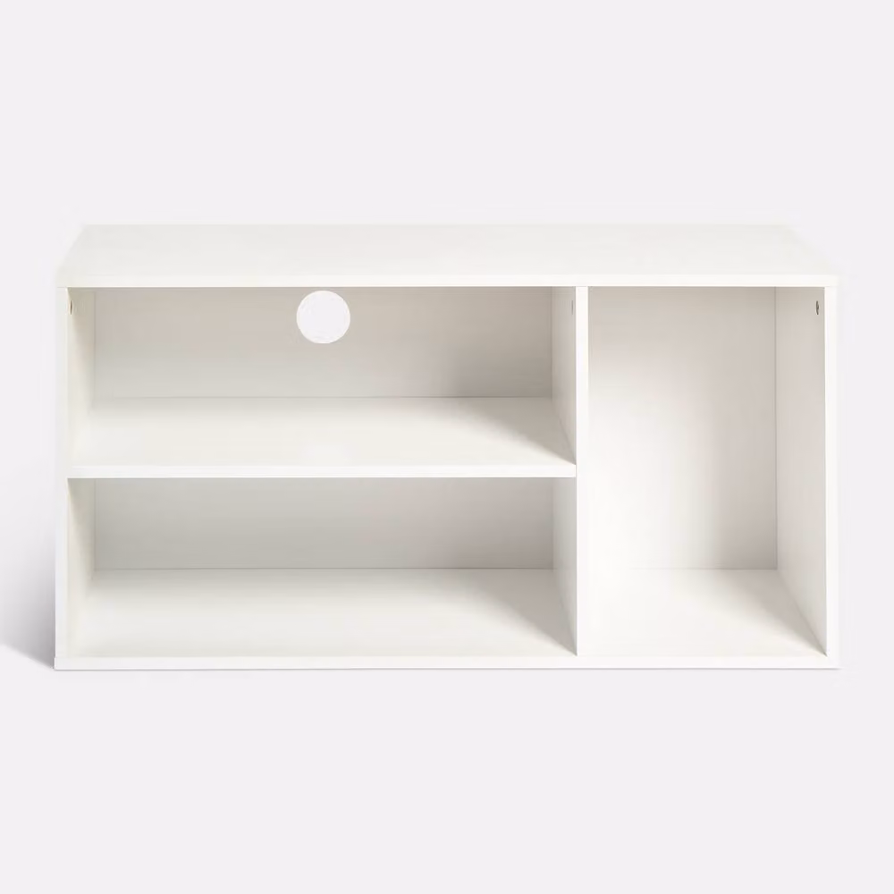 OHS Oslo 3 Cube Freestanding TV Unit and Storage Shelf in White – 3