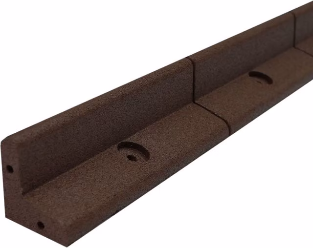 Monstershop Flexible Lawn Edging, Brown, Length: 1.2 m, Height: 40 mm