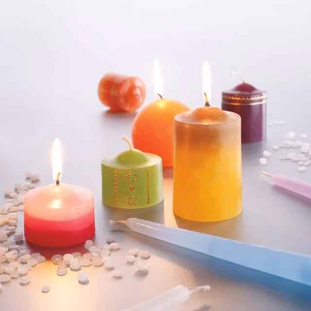 House of Crafts Creative Candle Making Kit in Multicolour and Yellow