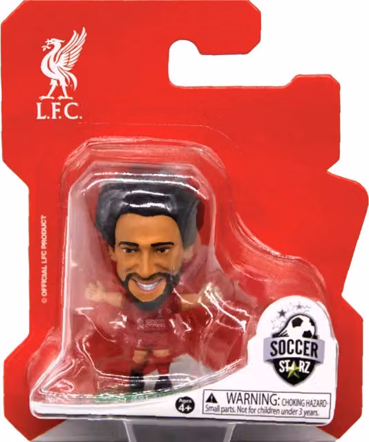 SoccerStarz Liverpool Mohamed Salah 2026 Version Home Kit Mini Figure, Red, Height: 5 cm