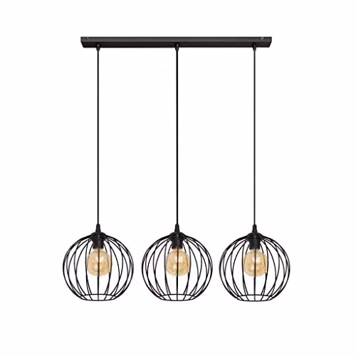 Netlighting Mercure Straight Bar Pendant Ceiling Light Black 70cm – 1