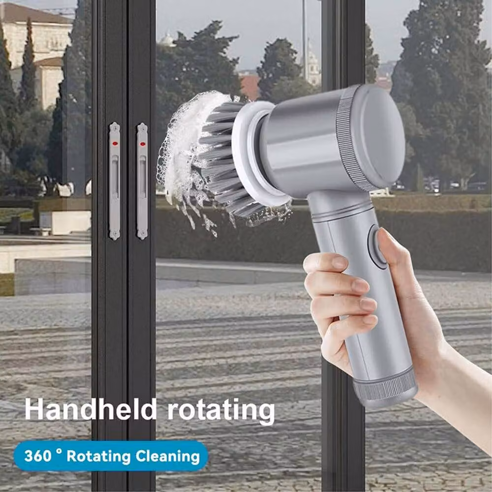 EONLION Electric Spin Scrubber Cleaning Brush in Silver – 4