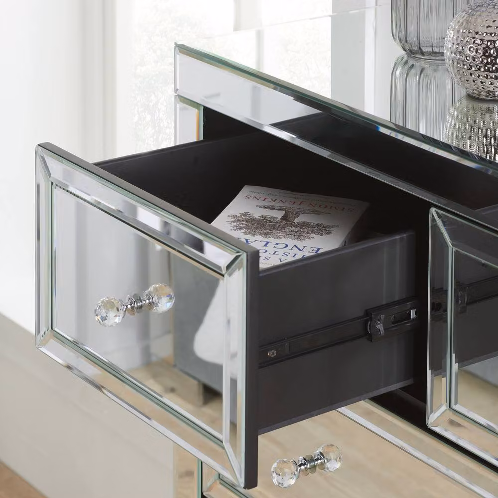 Birlea Valencia Silver Mirrored 3 + 2 Chest W/D/H: 102 x 40 x 80 cm – 7