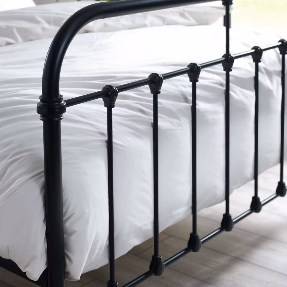 Cheshire Onyx Modern Metal Bed in Black, Small Double 120 x 200 cm – 4