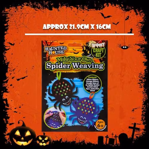 VFM e-Store Halloween Spider Felt Weaving Craft Kit, Multicolour – 4