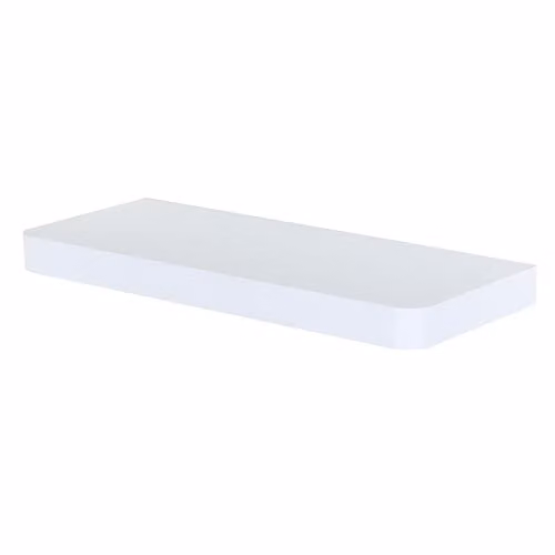 Core Products Arran Medium Chunky Floating Shelf Kit in White with Foil-Wrapped Finish
