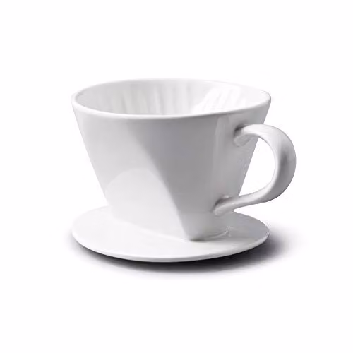 Wm Bartleet & Sons Traditional Porcelain Coffee Filter Cone in White – 1