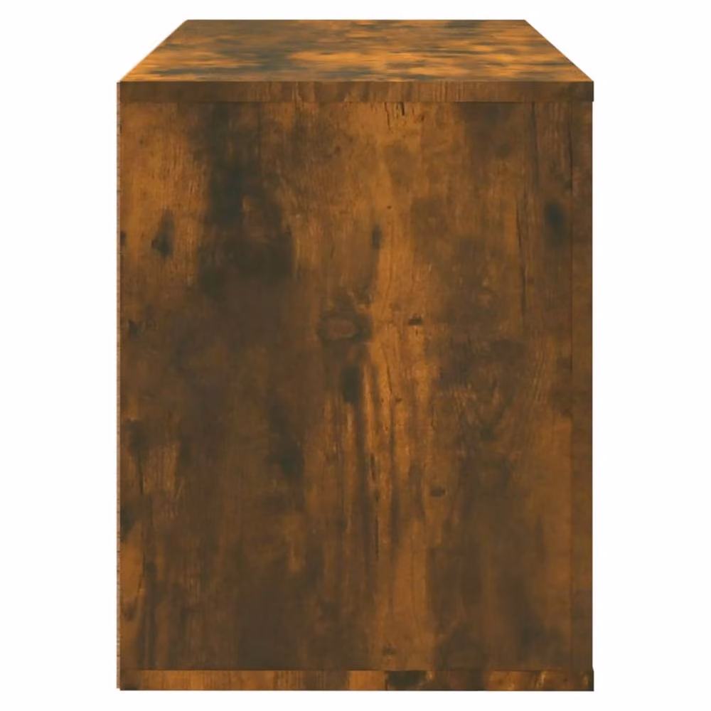 Berkfield Home Smoked Oak Shoe Cabinet in Brown, W/D/H: 80 x 35 x 45 cm – 5
