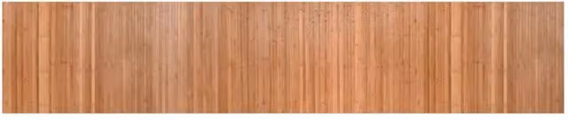 Berkfield Home Rectangular Bamboo Rug in Brown, W: 60 cm, L: 300 cm
