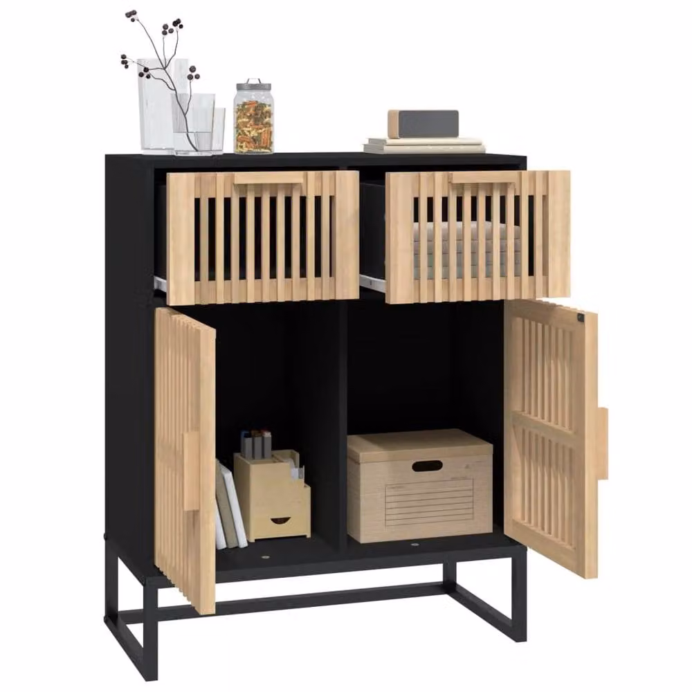 Berkfield Home Black Classic Sideboard, W/D/H: 60 x 30 x 75 cm – 3