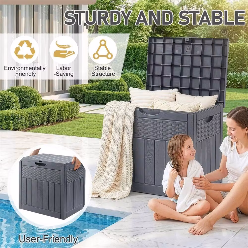 Nordara 126L Waterproof Outdoor Storage Box in Grey – 4