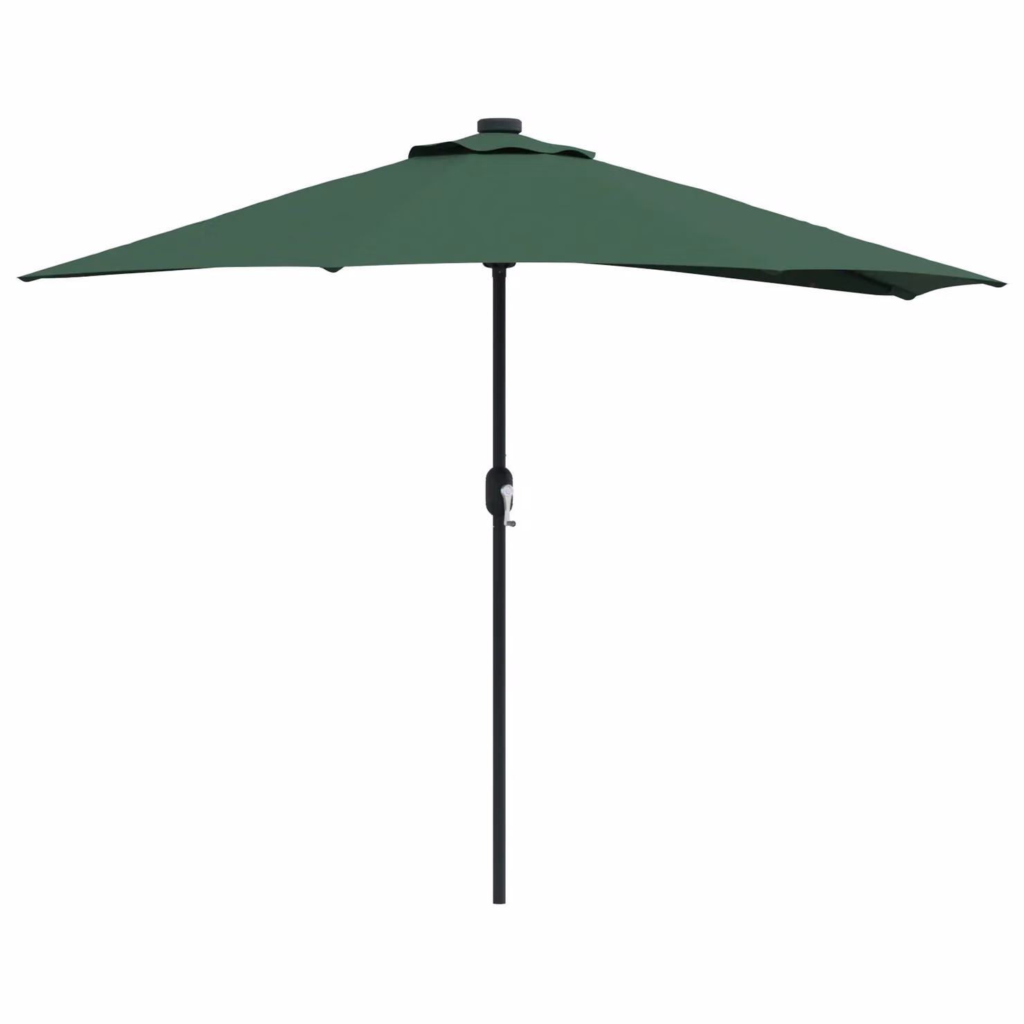 Berkfield Home Half Garden Parasol with Aluminium Pole, Green, Height: 294 cm – 2