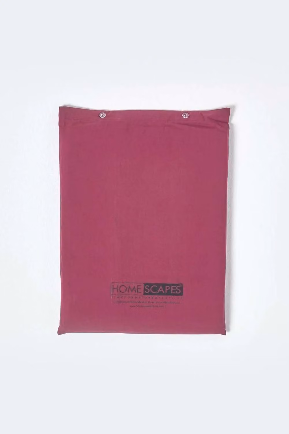Homescapes Egyptian Combed Cotton Percale Duvet Cover and Pillowcase Set, Purple, 200 x 200 cm – 2