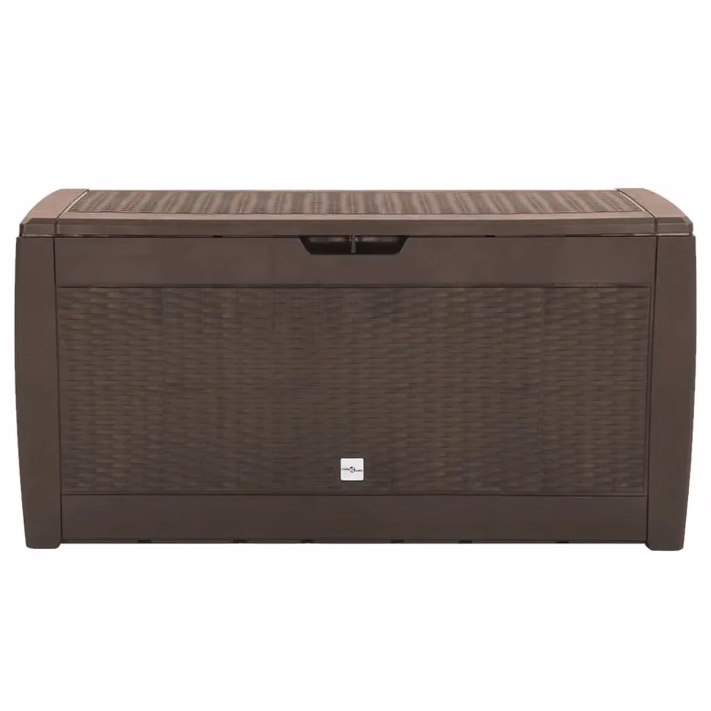 Berkfield Home Garden Brown Plastic Storage Box W/D/H: 119 x 48 x 60 cm – 2