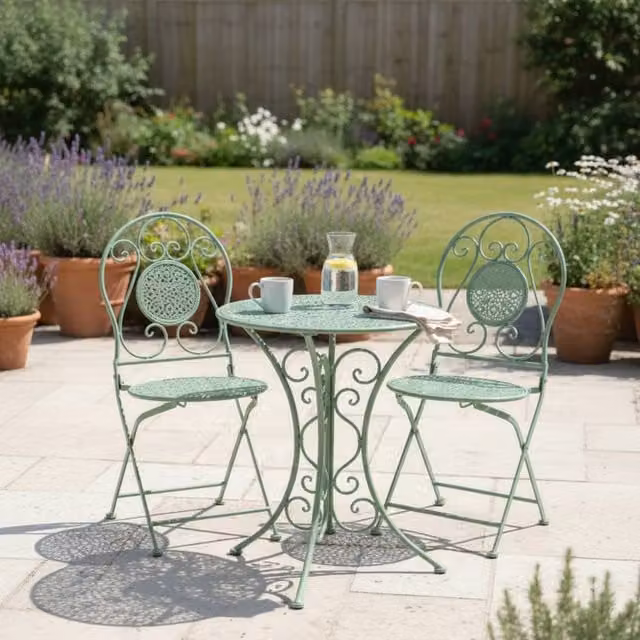 Madison & Mayfair Green Metal Bistro Set – 1