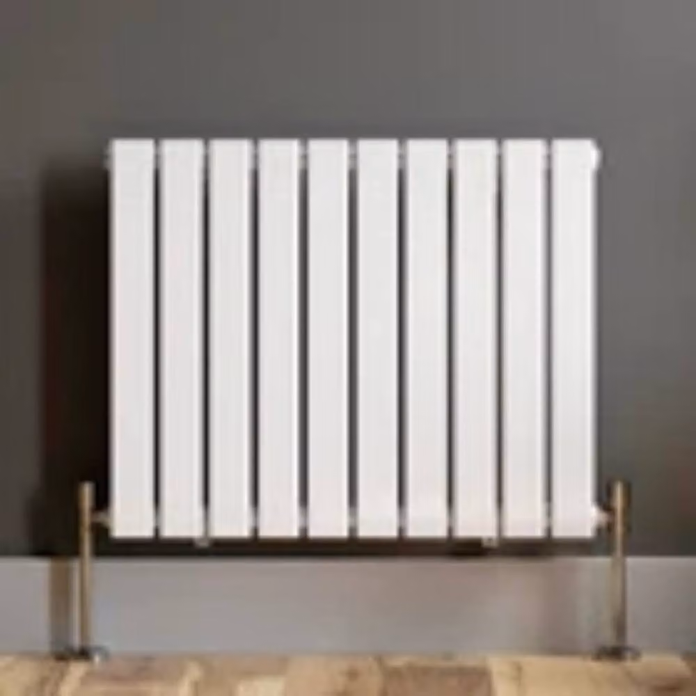 Kelvenix Designer Horizontal Single Panel Flat Radiator in White – 2