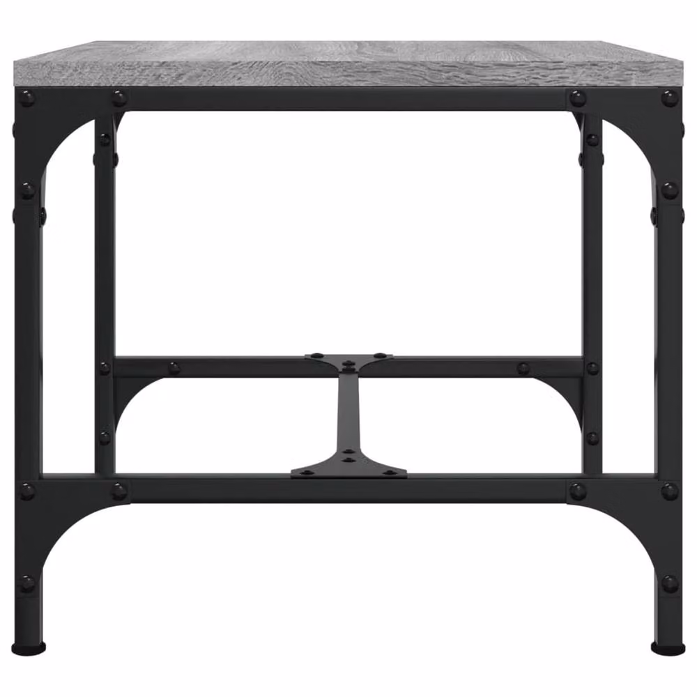 Berkfield Home Set of 2 Grey Sonoma Side Tables with Nested Tops, W/D/H: 40 x 40 x 35 cm – 5