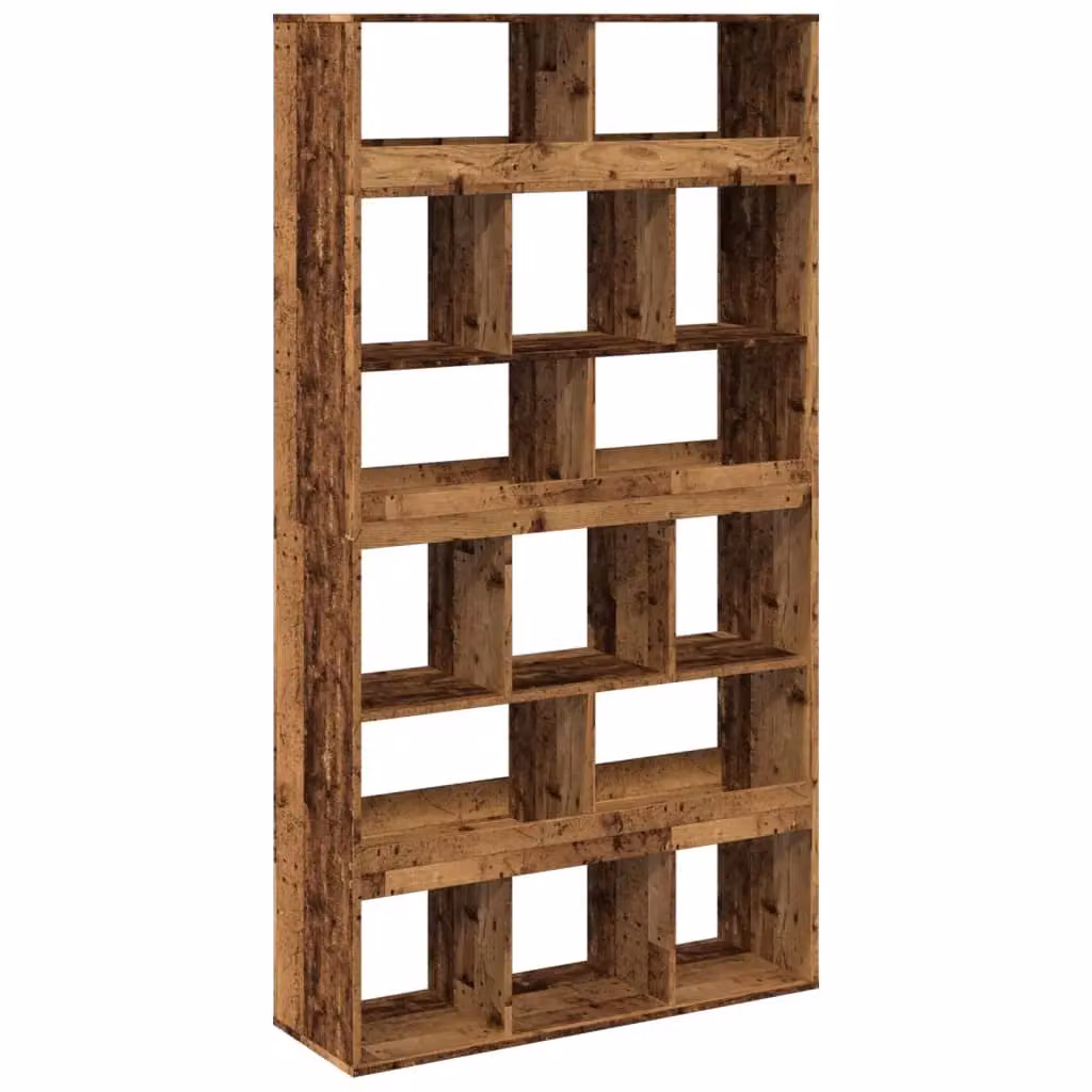 Berkfield Home Old Wood Room Divider in Brown, W/D/H: 100 x 33 x 187.5 cm – 2