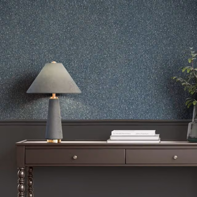 Superfresco Easy Hearthbound Texture Wallpaper in Blue Abstract Design