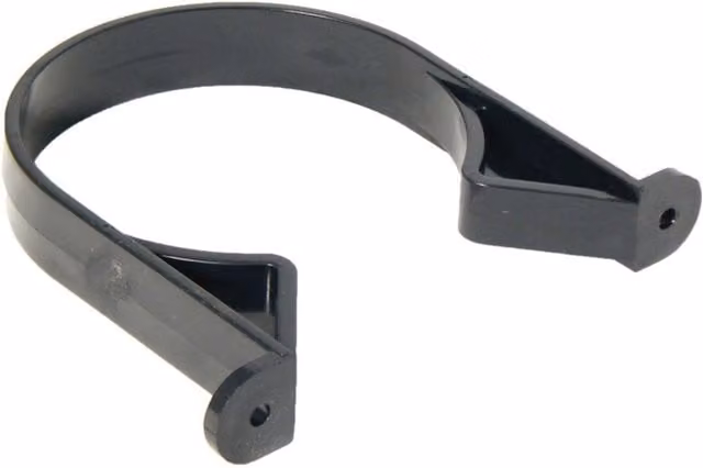 FloPlast 110mm Soil Socket Clip, Pack of 10, Black and Grey