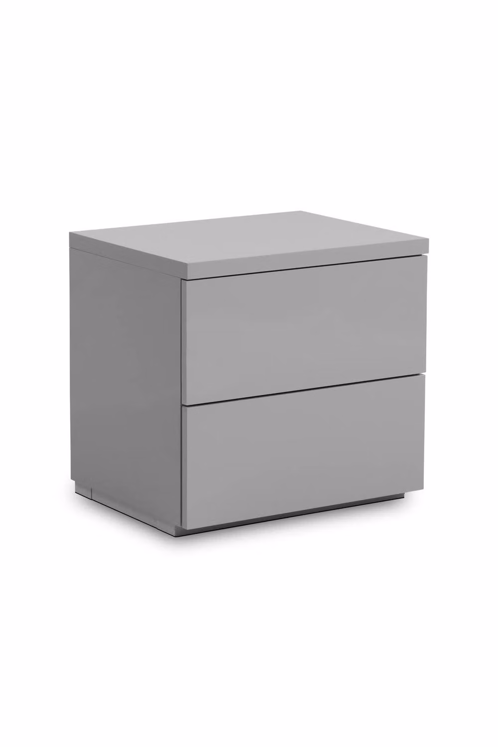 Julian Bowen Monaco Grey High Gloss 2 Drawer Bedside Table – 4