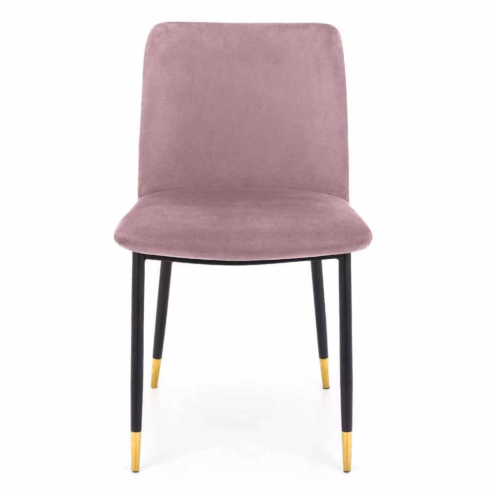 Cheshire Celeste Set of 2 Modern Velvet Dining Chairs in Pink – 2
