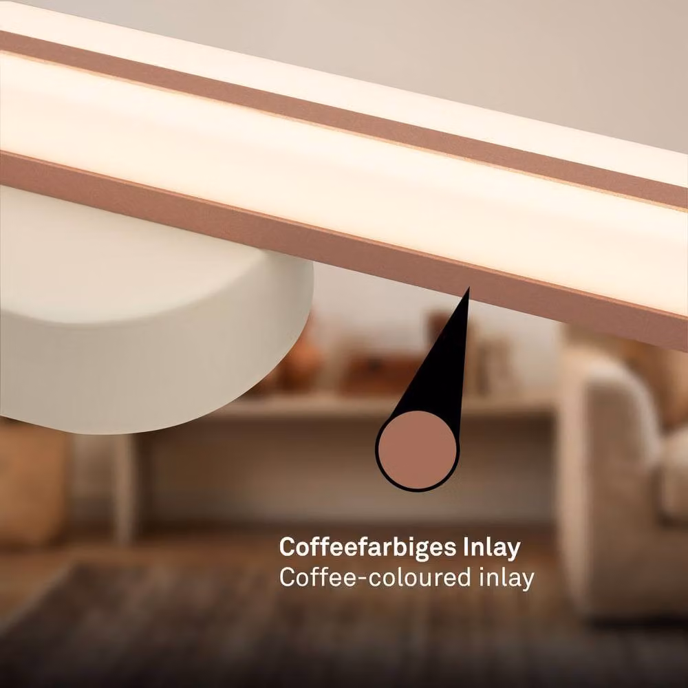 Briloner Coffee 12W Warm White LED Wall Light in Brown – 3