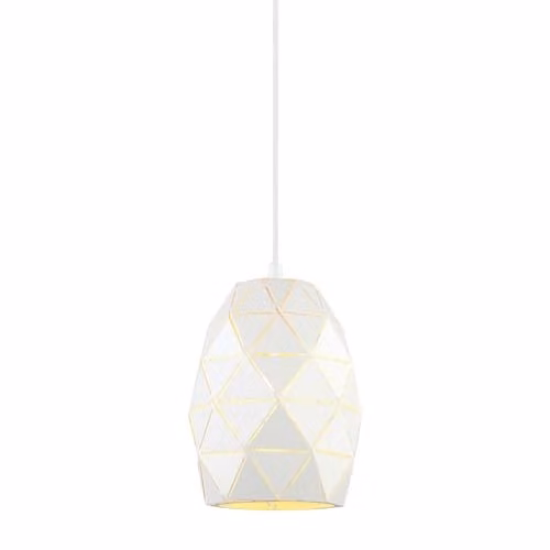 Netlighting Modern White Hanging Pendant Light with E27 Socket – 1
