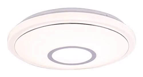 Globo Lighting Connor LED Ring Ceiling Light, White, Diameter: 40 cm, Dimmable with Remote Control and Tuya Smart App Compatibility