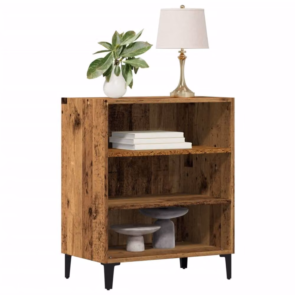 Berkfield Home Rustic Old Wood Sideboard in Brown, W/D/H: 57 x 35 x 75 cm – 2